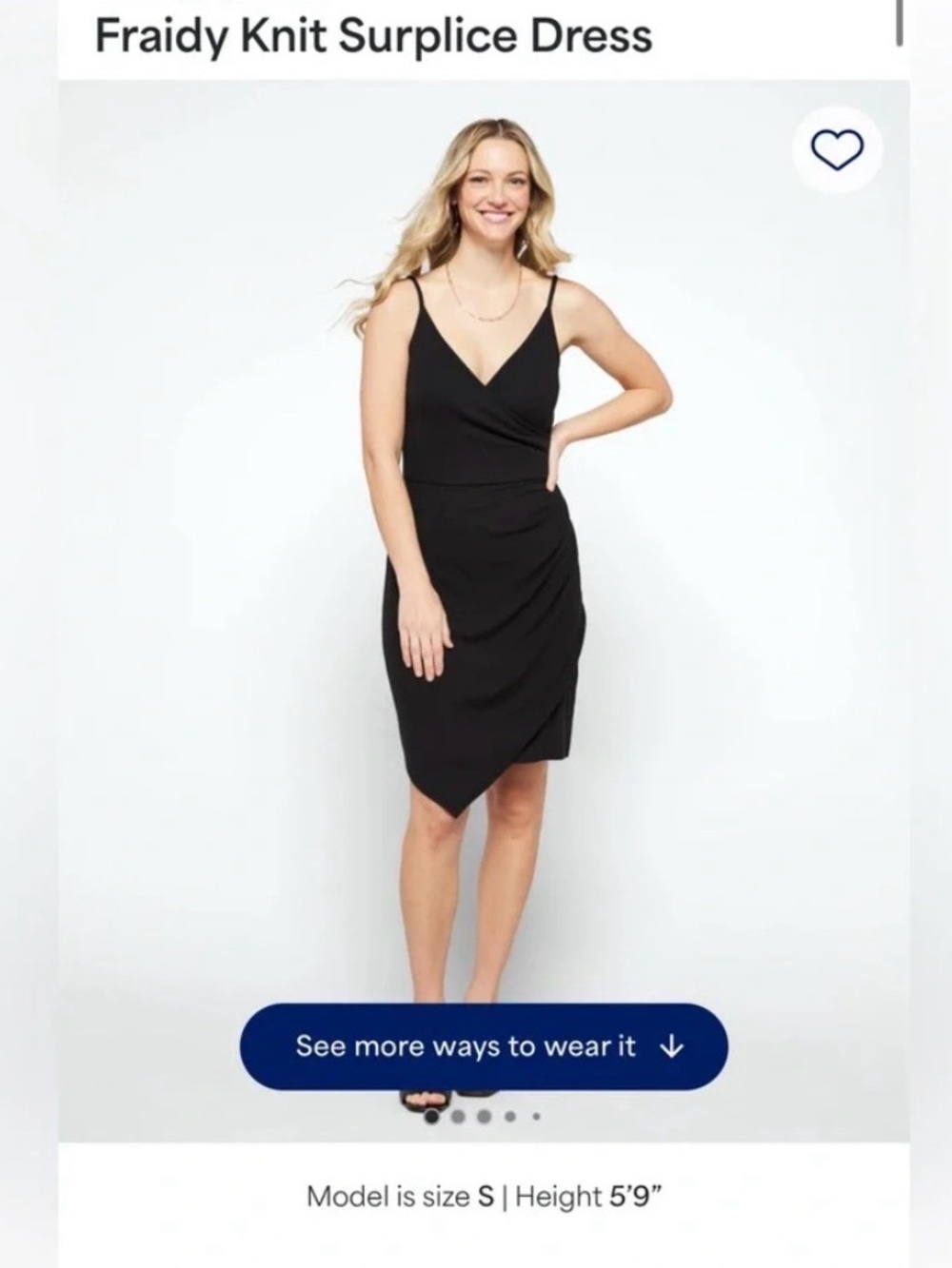 NWT 41 Hawthorn Black Draped Asymmetrical Dress Size XL